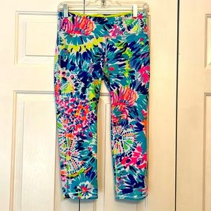 Lily Pulitzer Luxletic Cropped Leggings, Size Medium